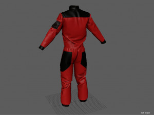 ski overalls Model 3D