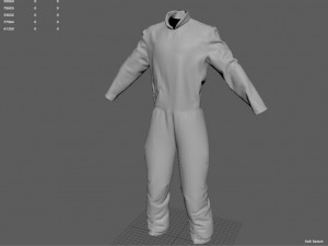 ski overalls Model 3D