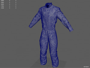 ski overalls Model 3D