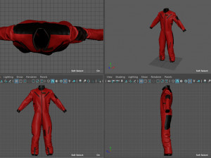 ski overalls Model 3D