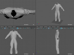 ski overalls Model 3D