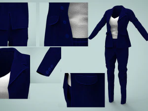 Woman suit 3D Model
