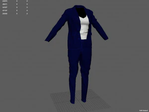 Woman suit 3D Model