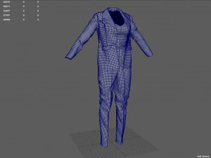 Woman suit 3D Model