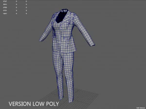 Woman suit 3D Model