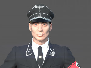 german ss officer 3D Model