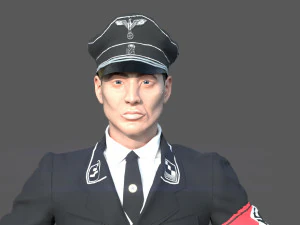 german ss officer 3D Model
