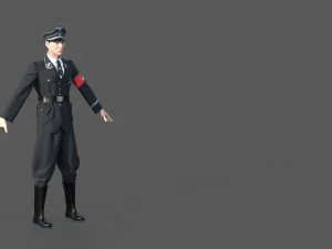 german ss officer 3D Model