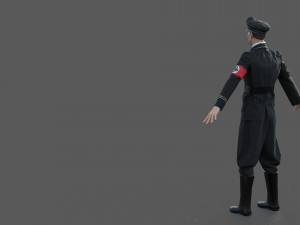 german ss officer 3D Model