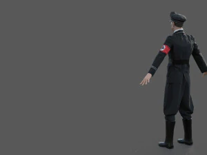 german ss officer 3D Model