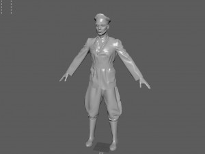 german ss officer 3D Model