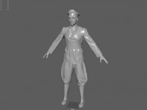 german ss officer 3D Model