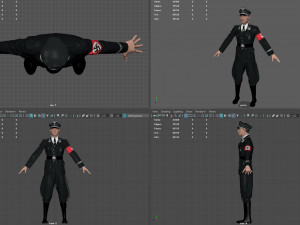 german ss officer 3D Model