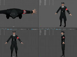german ss officer 3D Model