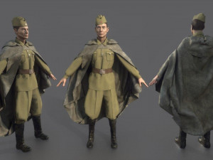 russian soldier 3D 模型