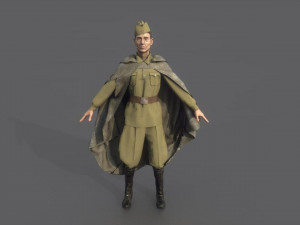 russian soldier 3D 模型
