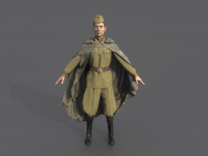 russian soldier 3D 模型