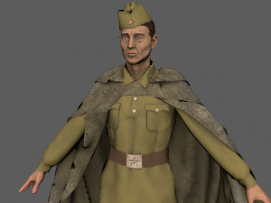 russian soldier 3D 模型