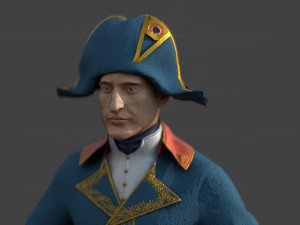 french character 3D Модель