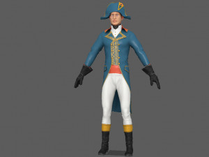 french character 3D Модель