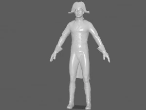 french character 3D Model