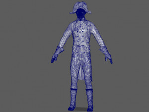 french character 3D Модель