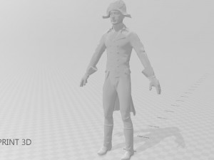 french character 3D Модель