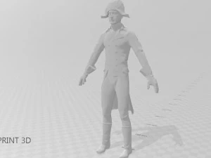 french character 3D Model