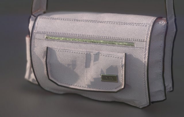 handbag leather 3Dモデル .c4d .max .obj .3ds .fbx .stl .blend 