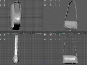 handbag leather 3Dモデル