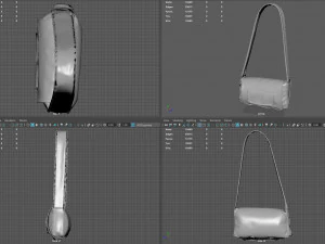 handbag leather 3D Model