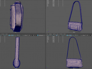 handbag leather 3Dモデル