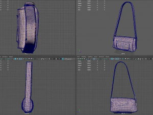 handbag leather 3D Model