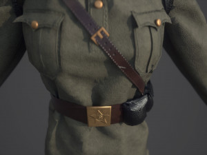 sniper woman Model 3D