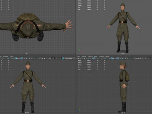 sniper woman Model 3D