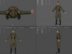 sniper woman 3D Model