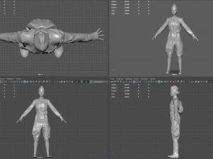 sniper woman Model 3D