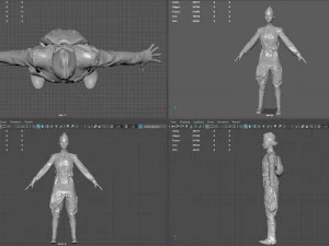 sniper woman 3D Model