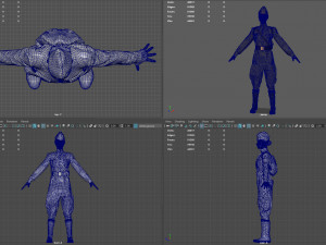 sniper woman Model 3D