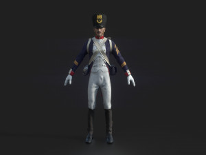 soldier french Model 3D