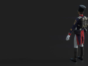 soldier french Model 3D