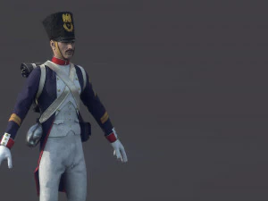 फ़्रेंच सैनिक 3D मॉडल