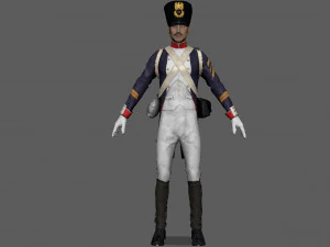 फ़्रेंच सैनिक 3D मॉडल