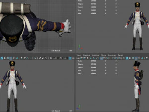 फ़्रेंच सैनिक 3D मॉडल