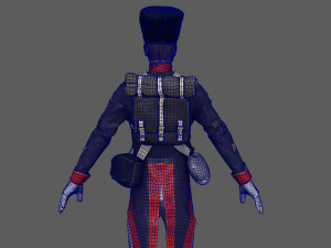 soldier french Model 3D