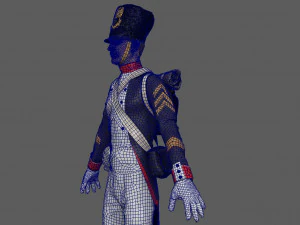 फ़्रेंच सैनिक 3D मॉडल