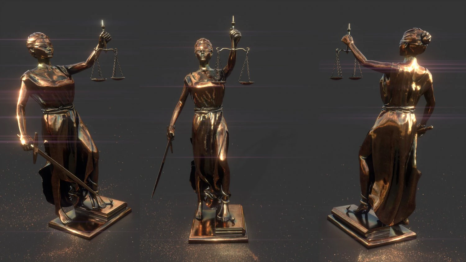 lady justice 3D Model .c4d .max .obj .3ds .fbx .stl .blend 