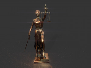 lady justice 3D Model