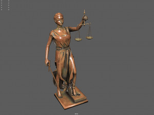 lady justice 3D Model