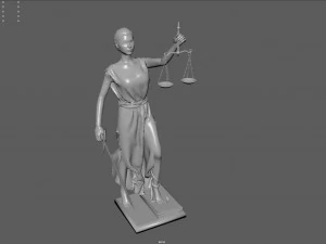 lady justice 3D Model